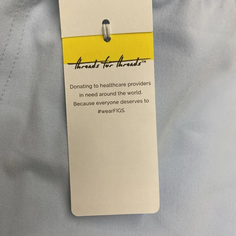 FIGS Tansen Jogger Scrub Pants Mens Blue S Tall Drawstring Pocket PO 5677 NWT